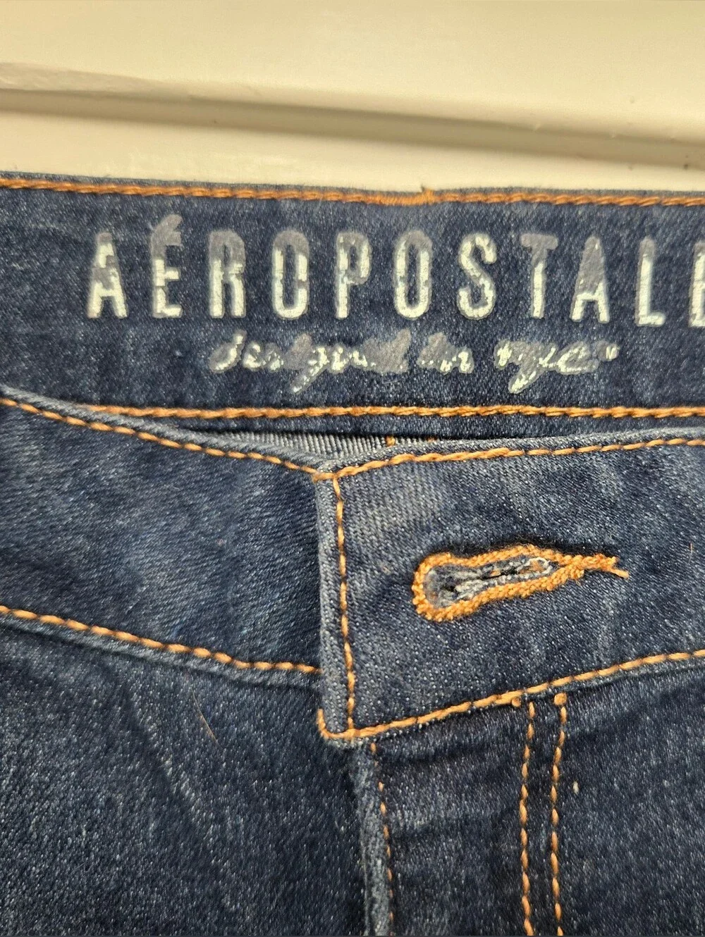 Aeropostale Distressed Denim Cutoff Shorts - Blue